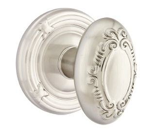 Emtek Victoria Knob - Ribbon and Reed Rosette