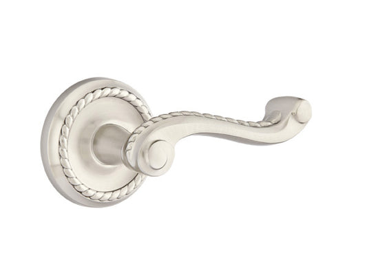 Emtek Rope Lever - Rope Rosette - Satin Nickel