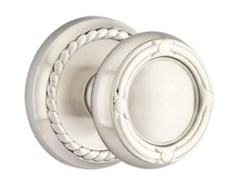 Emtek Ribbon and Reed Knob - Rope Rosette