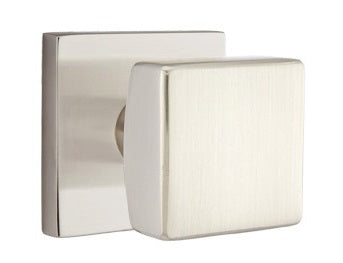 Emtek Square Modern Door Knob with Square Rosette