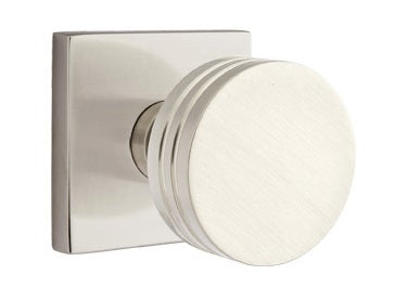 Emtek Bern Modern Door Knob with Square Rosette