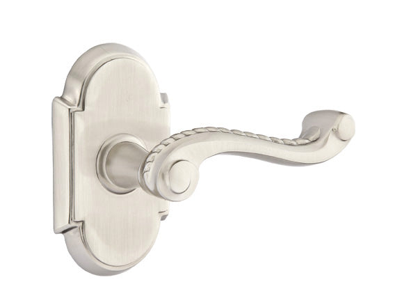 Emtek Rope Lever - #8 Rosette - Satin Nickel