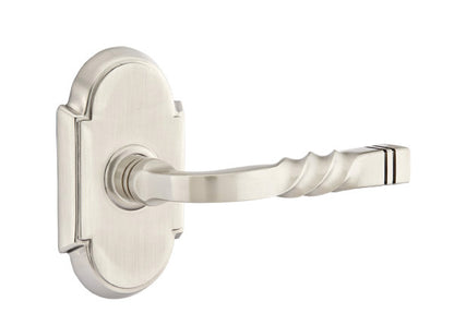 Emtek Santa Fe Lever - #8 Rosette - Satin Nickel