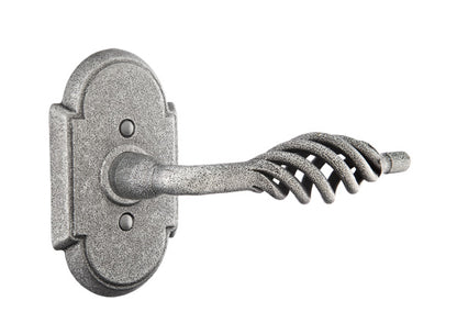 Emtek Lafayette Wrought Steel Lever Handle with Style 1 Rosette