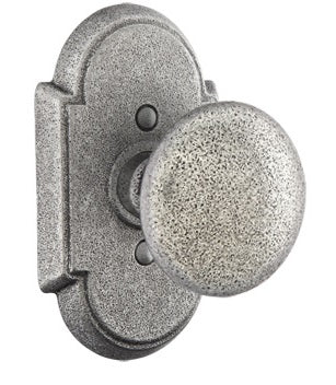 Emtek Jamestown Knob Satin Steel Style 1 Rosette