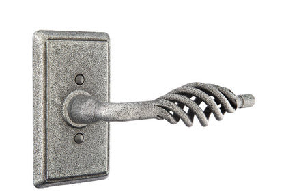 Emtek Lafayette Wrought Steel Lever Handle with Style 3 Rosette