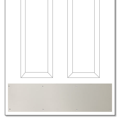 Satin Nickel Kickplate