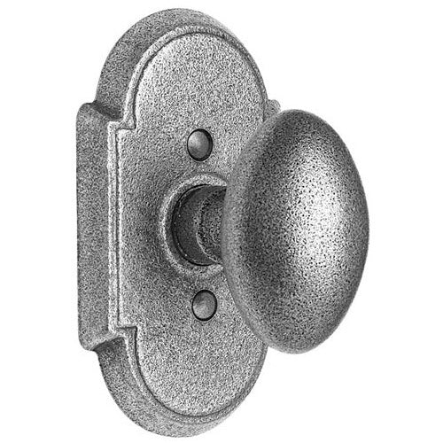 Emtek Savannah Knob with Style 1 Rosette - Satin Steel