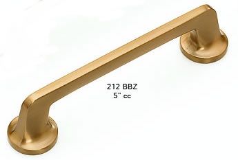 Schaub 5 Inch cc Brushed Bronze Pull 212-BBZ
