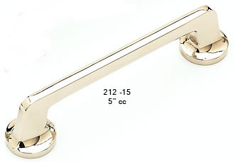 Schaub 5 Inch cc Polished Nickel Pull 212-PN
