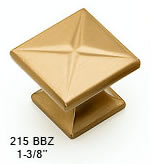 Schaub Brushed Bronze Knob 215-BBZ