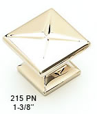 Schaub Polished Nickel Knob 215-PN