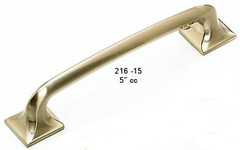 Schaub Northport Square Pull 5 inch cc Satin Nickel