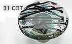 Schaub Confetti Turqouise Round Knob 31-COT