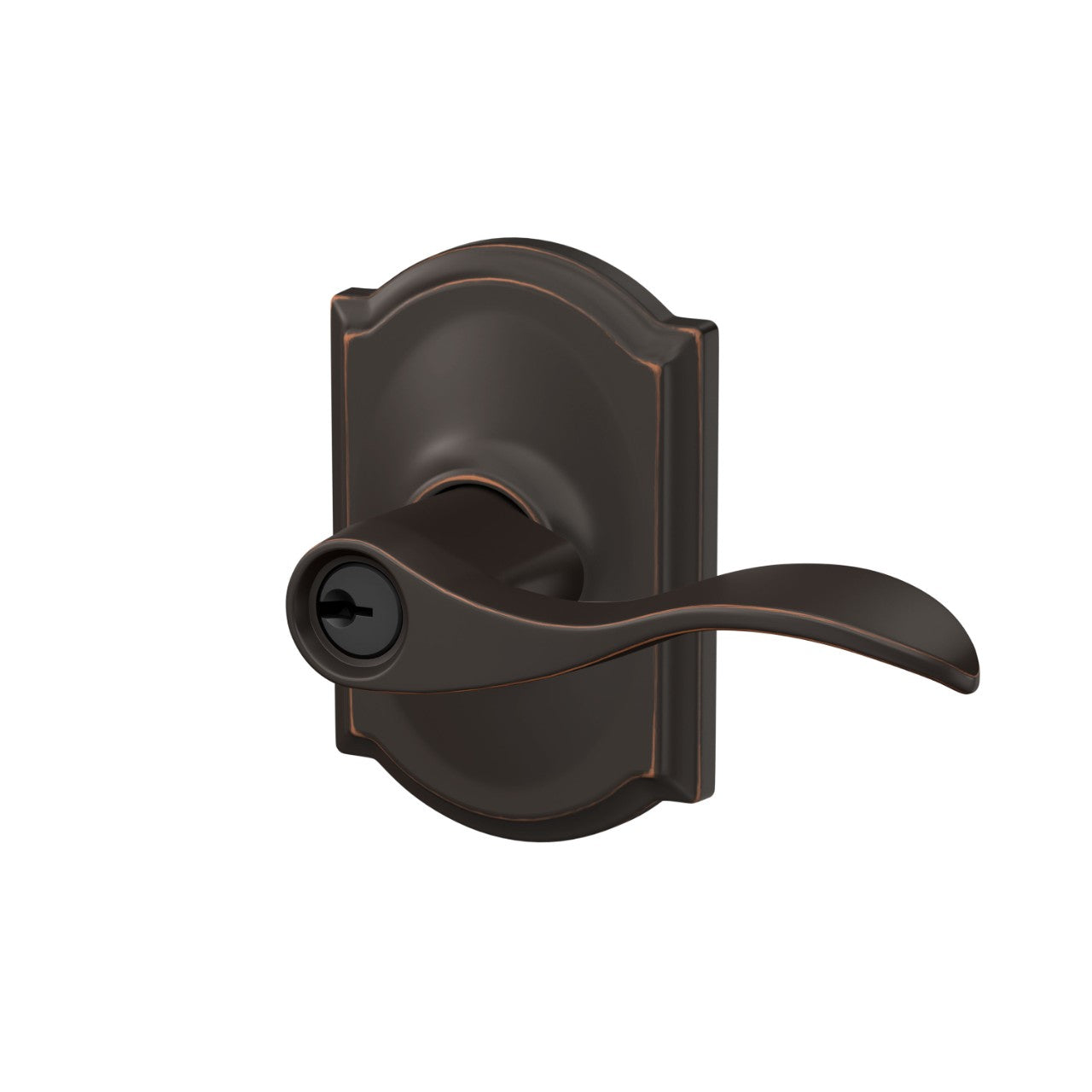Schlage Accent Lever with Camelot Rosette