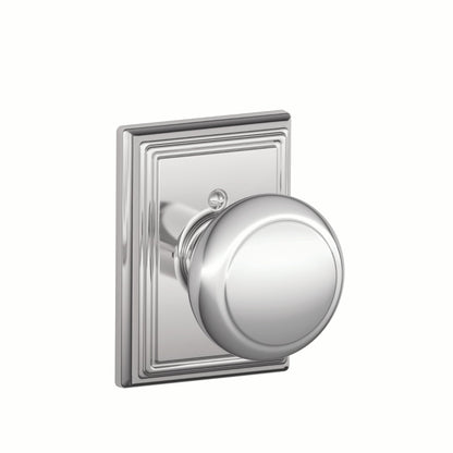 Schlage Andover Knob with Addison Rosette