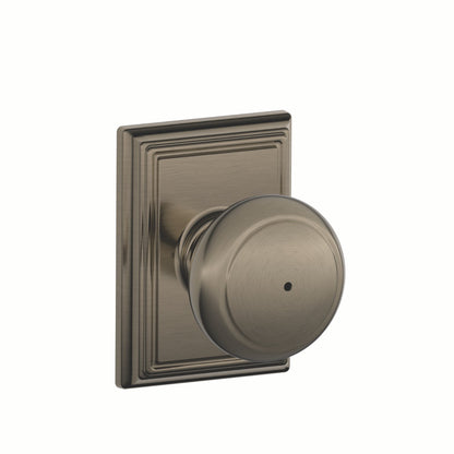 Schlage Andover Knob with Addison Rosette