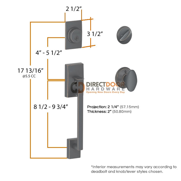 Schlage Century Handleset