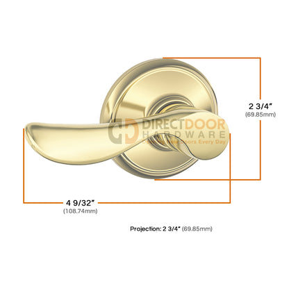 Schlage Champagne Lever Handle