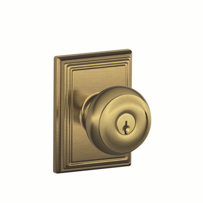 Schlage Georgian Knob with Addison Rosette