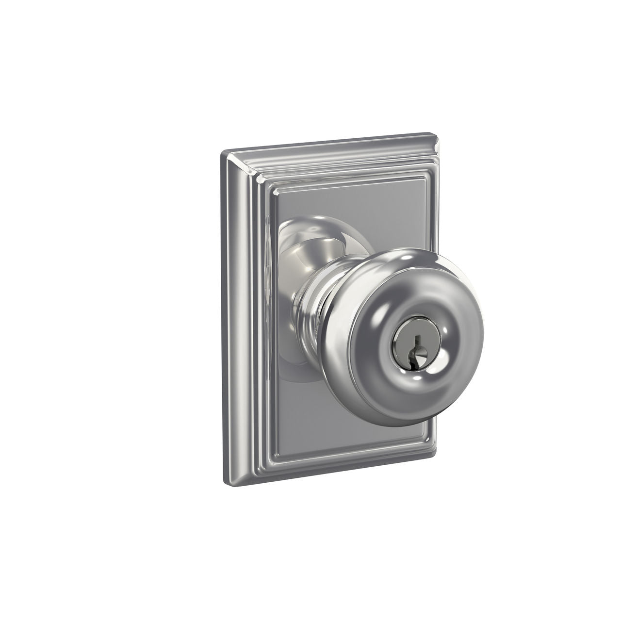 Schlage Georgian Knob with Addison Rosette