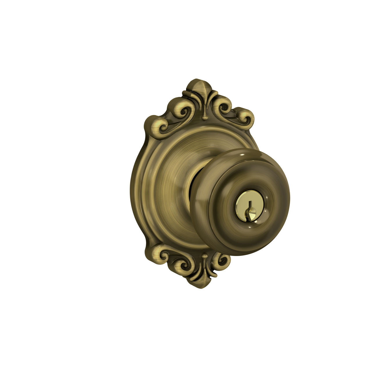 Schlage Georgian Knob with Brookshire Rosette