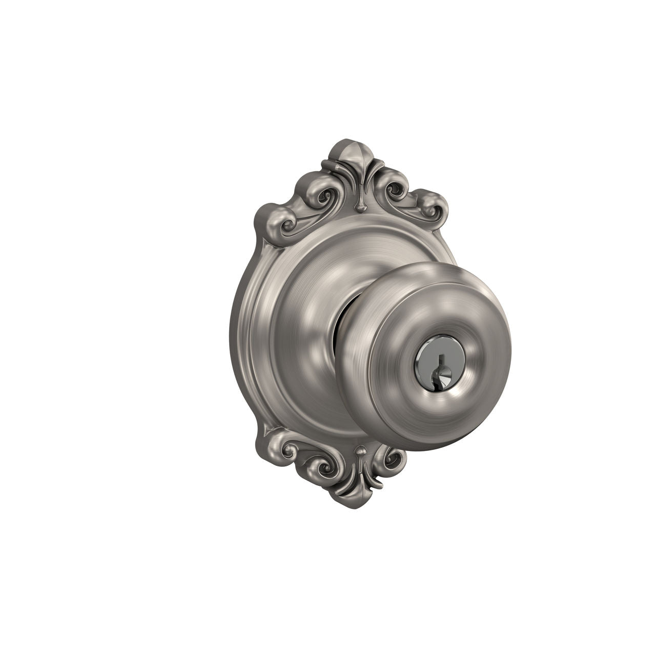 Schlage Georgian Knob with Brookshire Rosette