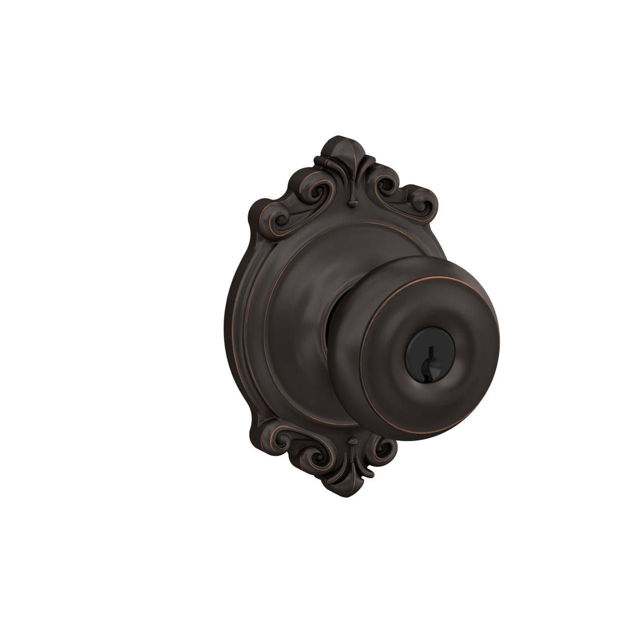 Schlage Georgian Knob with Brookshire Rosette