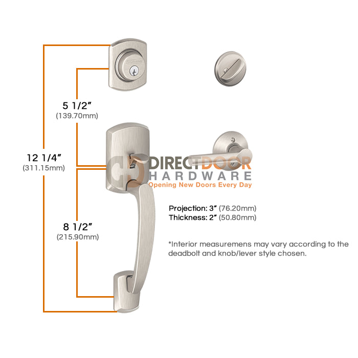 Schlage Greenwich Handleset