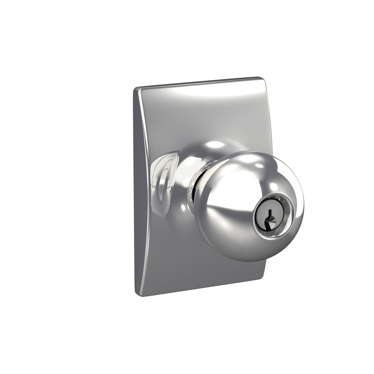 Schlage Orbit Knob with Century Rosette