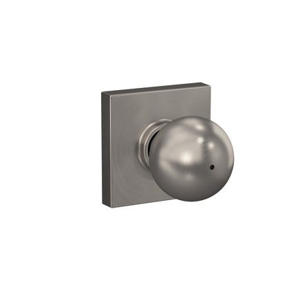 Schlage Orbit Knob with Collins Rosette