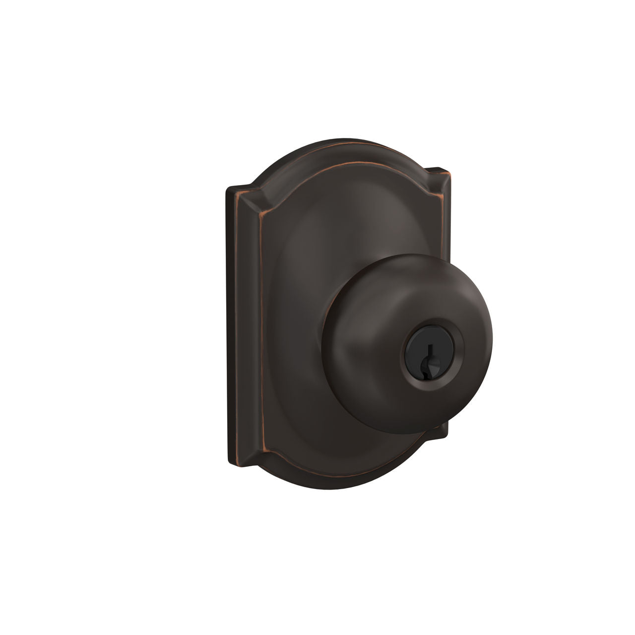 Schlage Plymouth Knob with Camelot Rosette