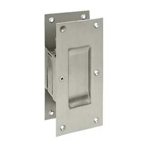 Deltana Decorative Pocket Door Lock - Satin Nickel