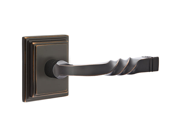 Emtek Santa Fe Lever With Wilshire Rosette
