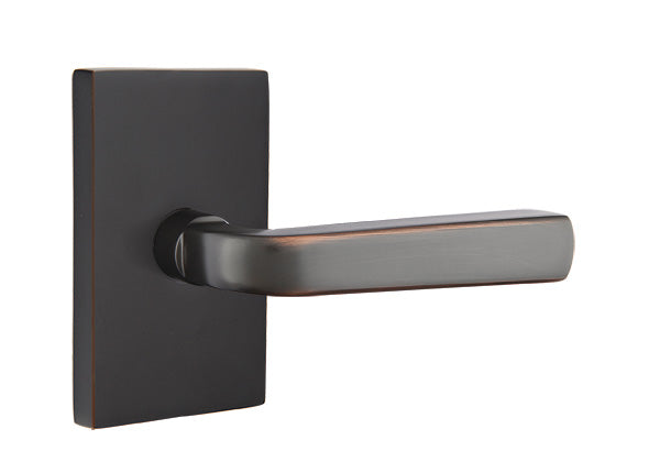 Emtek Sion Lever Oil Rubbed Bronze-Neos Rosette