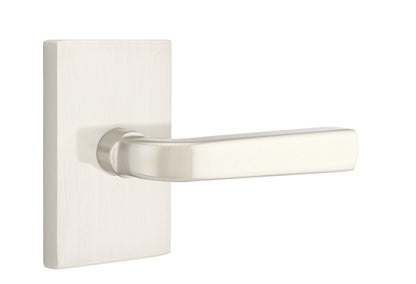 Emtek Sion Lever - Modern Rectangular Rosette - Polished Chrome