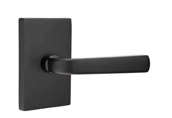 Emtek Sion Lever Flat Black-Neos Rosette