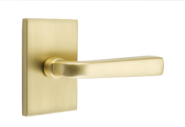 Emtek Sion Lever Satin Brass-Neos Rosette