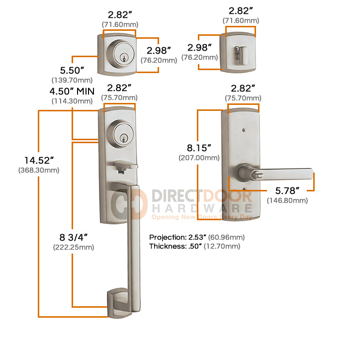 Baldwin Soho Two-Point Lock Handleset 85385