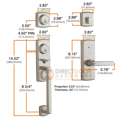 Baldwin Soho Two-Point Lock Handleset 85385