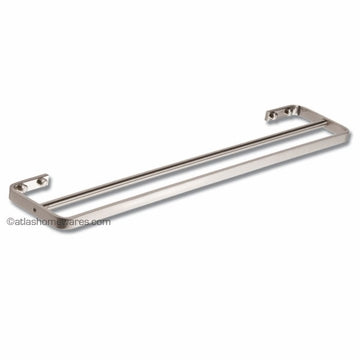 Atlas Homewares Solange Bath Collection 24 inch Double Towel Bar in Brushed Nickel