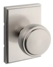 Kwikset Sora Door Knob with Traditional Rectangular Rosette