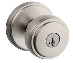 Kwikset Sora Door Knob with Traditional Round Rosette