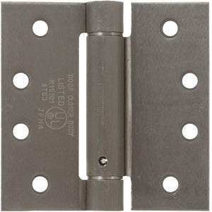 Advantage Square Corner Spring Door Hinge Satin Nickel