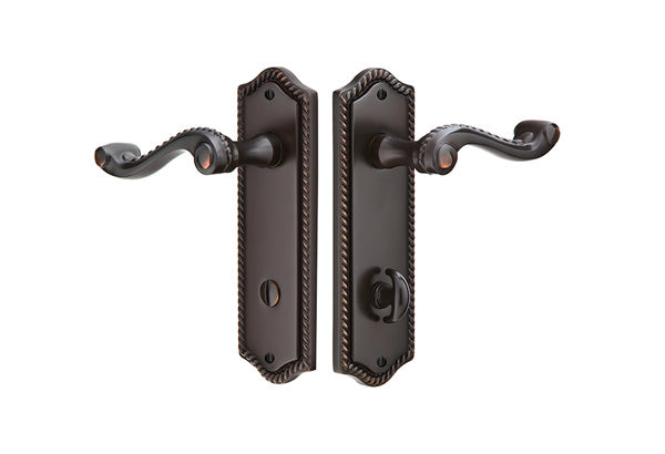 Emtek Colonial Sideplate - Rope Knob - Oil Rubbed Bronze