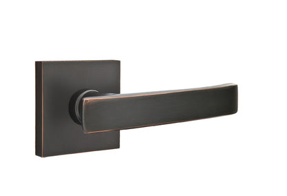 Emtek Geneva Lever Oil Rubbed Bronze-Square Rosette