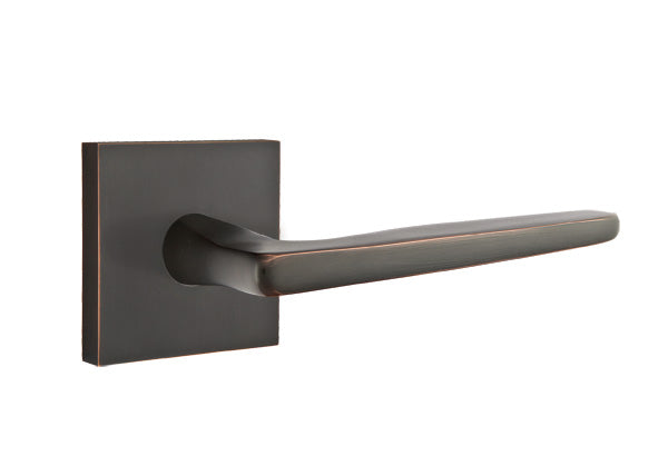 Emtek Brass Hermes Lever Oil Rubbed Bronze-Square Rosette