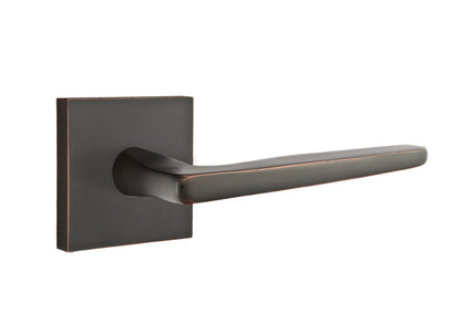 Emtek Brass Hermes Lever Oil Rubbed Bronze-Square Rosette