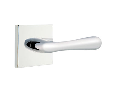 Emtek Basel Lever Polished Chrome-Square Rosette