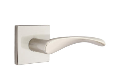 Emtek Triton Door Lever - Square Rosette - Satin Nickel
